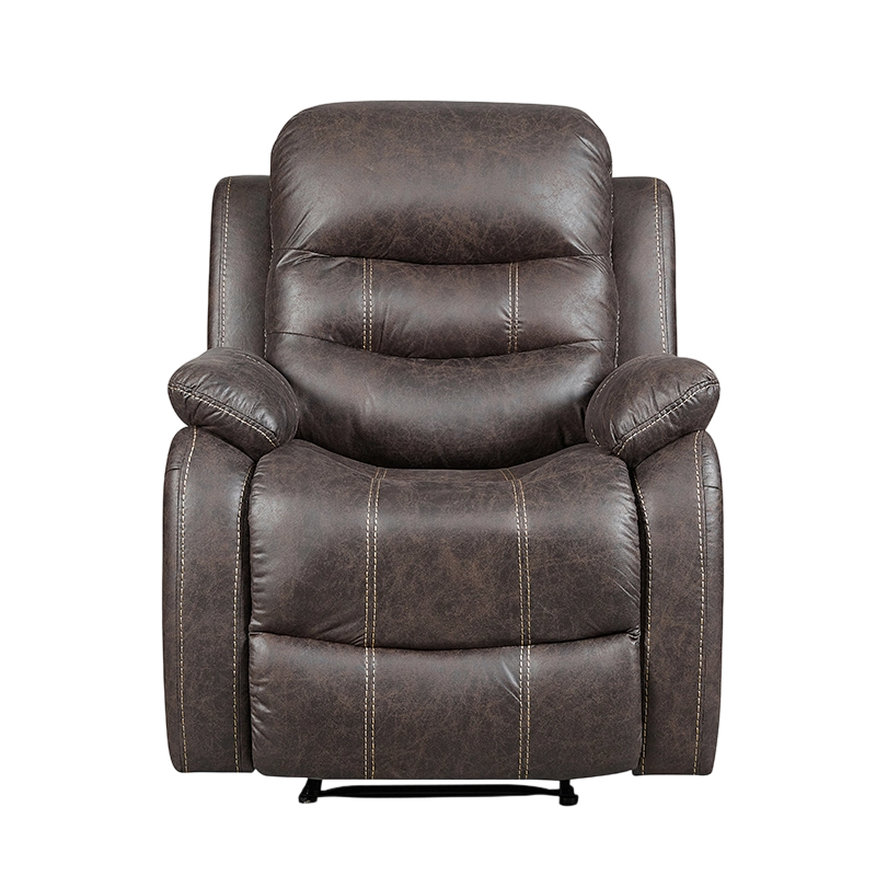 Manual Recliner Chair with Leather Upholstered For Living Room