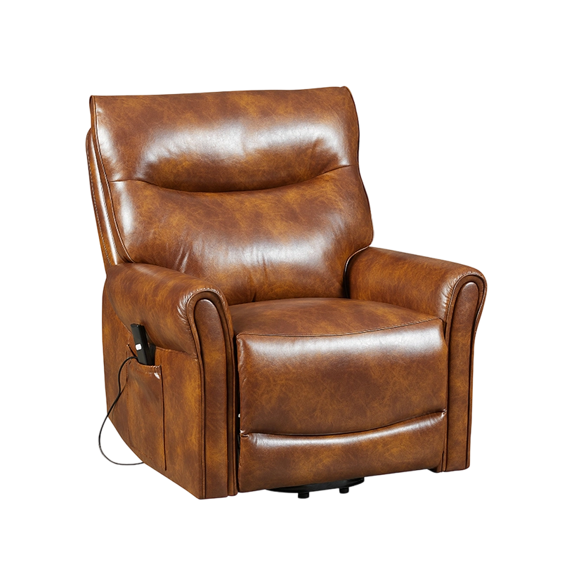 Power Lift Recliner Chair for Elderly with Overstuffed Design